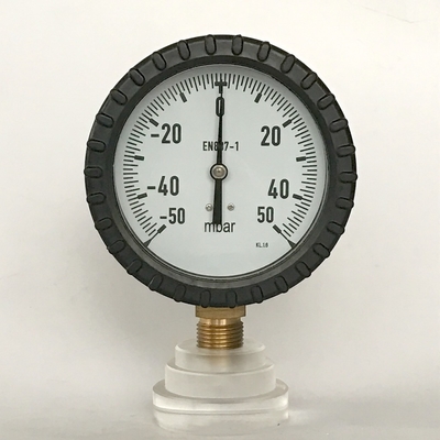 100 مم منفاخ قياس الضغط 160 اتصال نحاسي 50 ميغا بايت مقياس الضغط الشعاعي