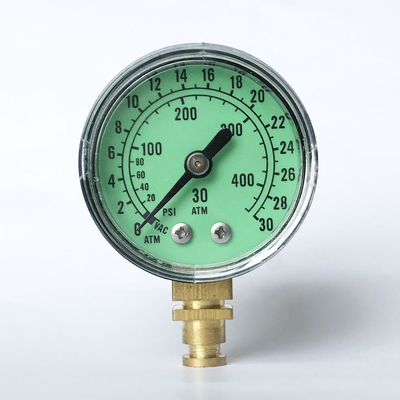 30 ATM مقياس الضغط الشعاعي EN 837-1 مقياس ضغط طبي نحاسي