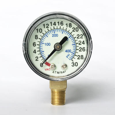 مقياس الضغط الطبي للحالة البلاستيكية 30 ATM مقياس الضغط الشعاعي ذو لوحة الطلب المضيء