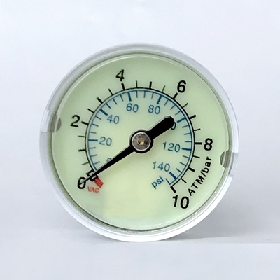 EN 837-1 مقياس الضغط الطبي 40 مم 10 ATM مقياس الضغط السريري المحوري جبل