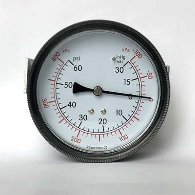 مقياس ضغط المنفعة مزدوج النطاق 400 كيلو باسكال 90 مم مقياس ضغط لوحة التثبيت