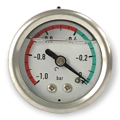 مقياس الضغط المملوء بالجلسرين الخلفي لمضخة الفراغ 40 مم