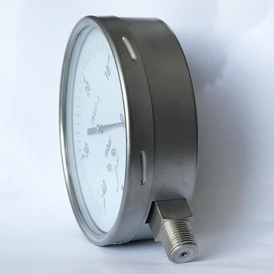 كل مقياس ضغط كبسولة SS 150mm 40 Mbar فراغ المانومتر شعاعي تصاعد