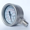 مقياس ضغط الجلسرين 10 بار السائل المملوء بقياس ضغط الزيت SS316 NPT حلقة قابلة للإزالة